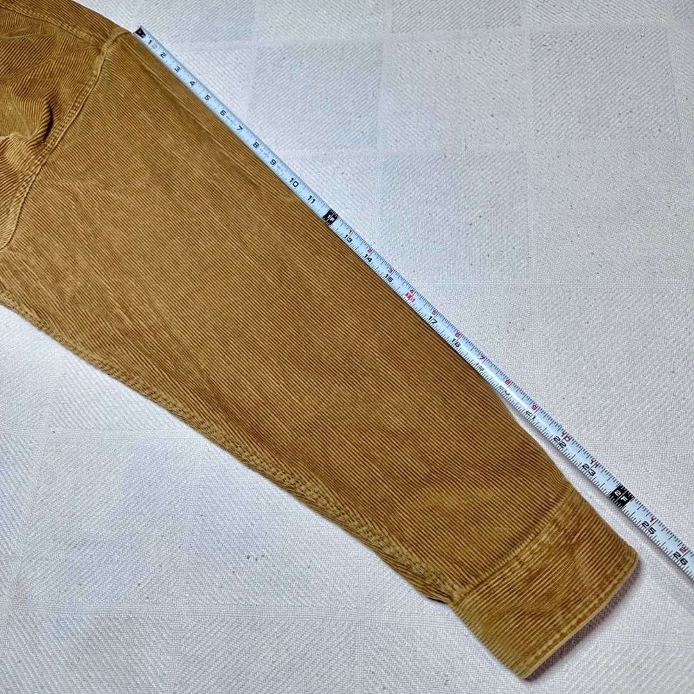 Vintage 90s Planet Mars Snickers Button Up Shirt Mens XL Corduroy Caramel Brown - Picture 11 of 11